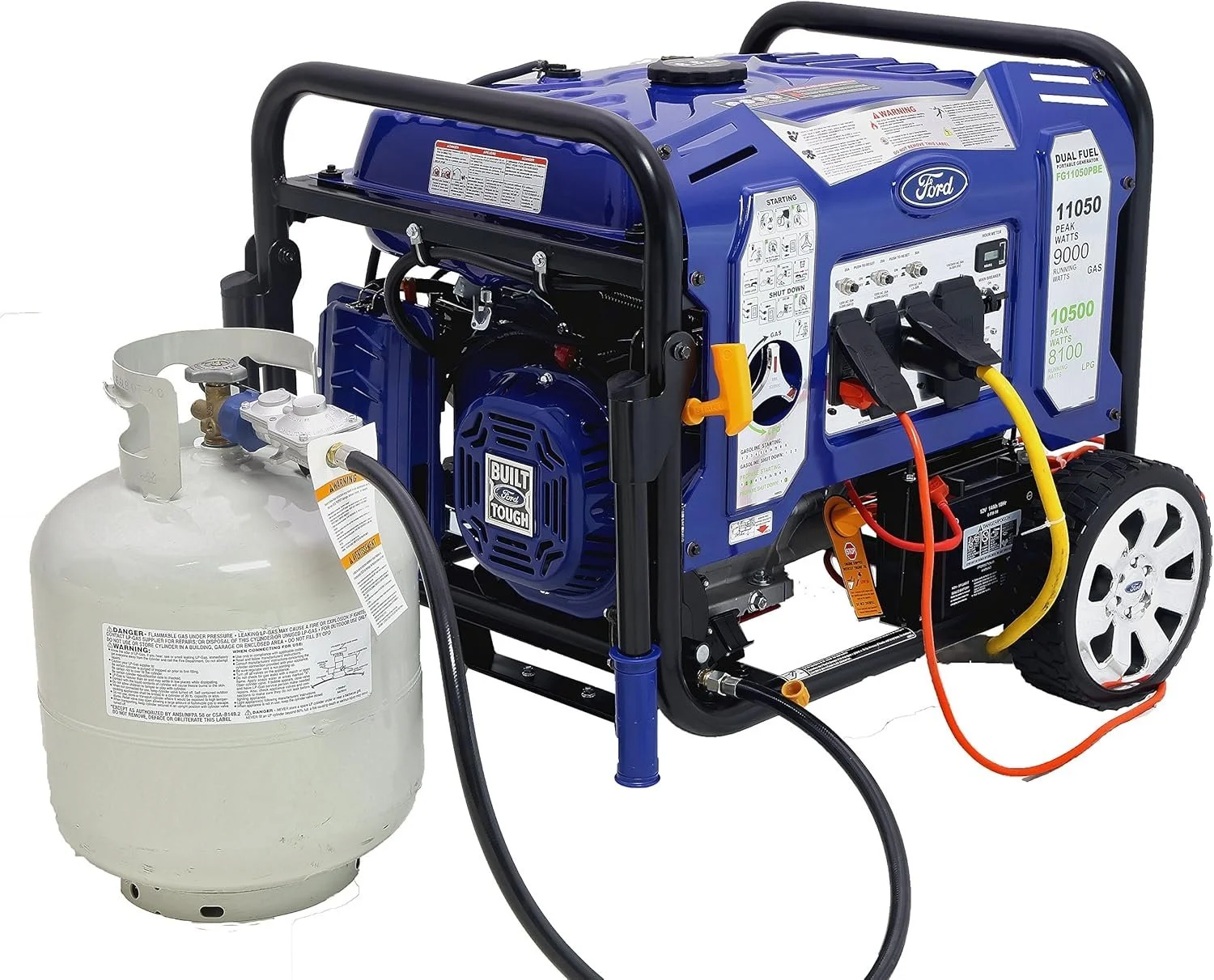 Ford 11,050 Watt Dual Fuel Portables Generators FG11050PBE - Image 1