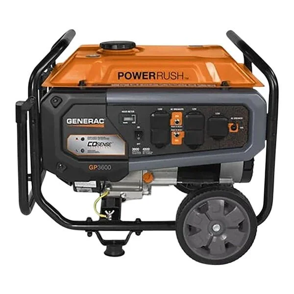 Generac GP Series GP3600 Gasoline-Powered Portables Generators with Recoil Pull Start 7721 – 3,600/4,500W, 120V - Image 1