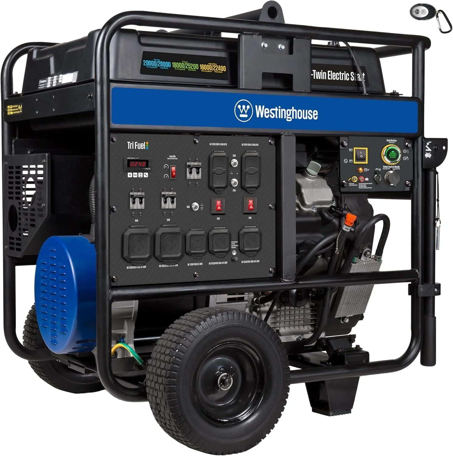 Westinghouse 28,000/20.000-Watt Tri-Fuel Portable Generators. - Image 1