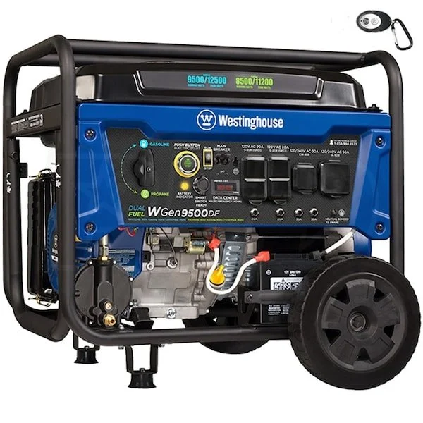 Westinghouse 12,500/9,500-Watt Tri-Fuel Portable EFI Generators. - Image 1