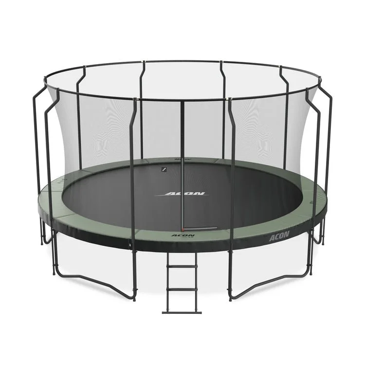 Acon Air 15ft Round Trampoline with Premium Net and Ladder - Image 1