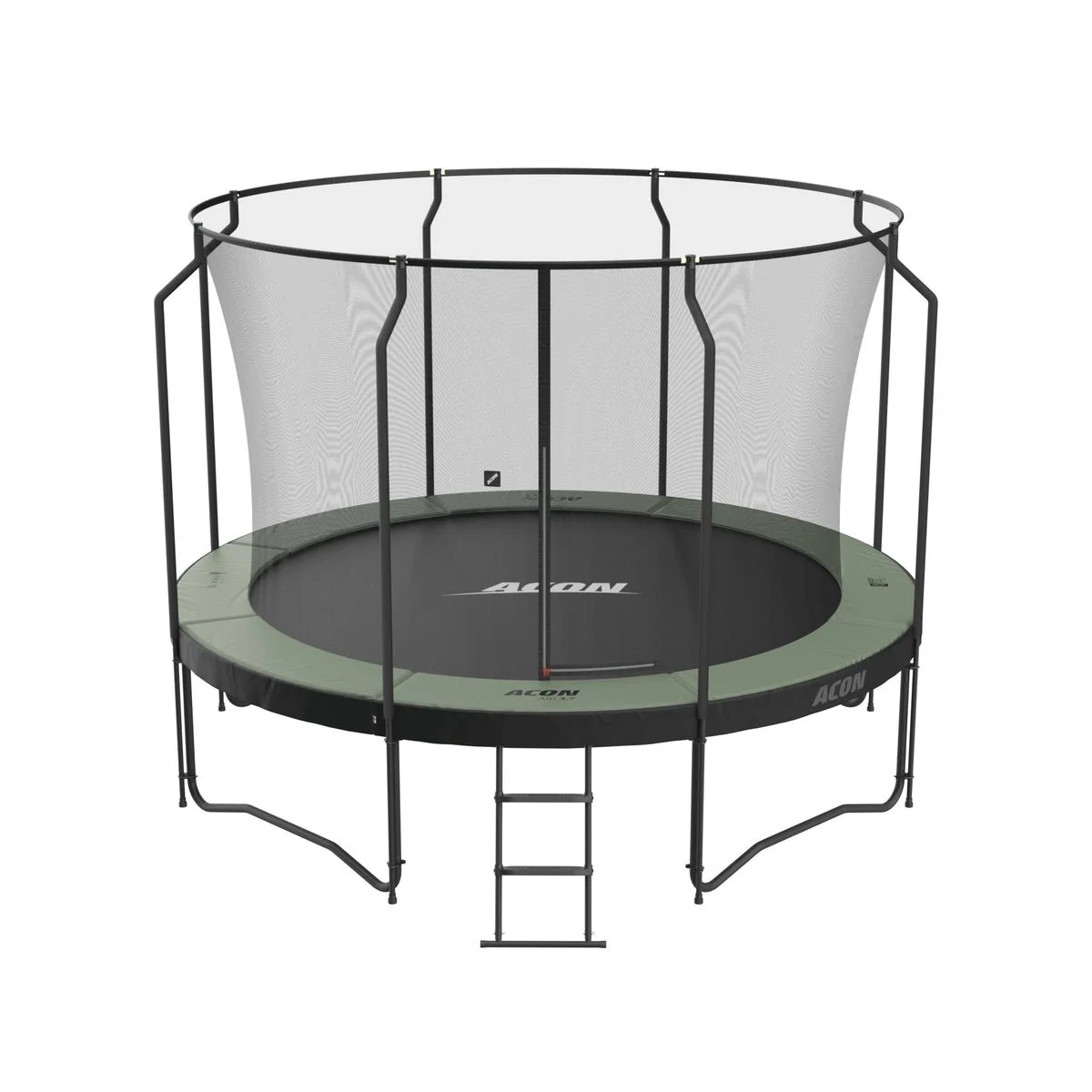 Acon Air 12ft Round Trampoline with Premium Net and Ladder - Image 1