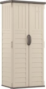 Suncast Vertical Outdoor Storage Shed with All-Weather Construction, Vanilla - Image 6
