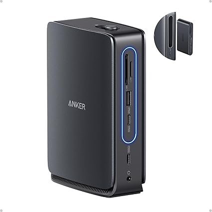 Anker Nano Laptop Docking Station with Detachable Hub, 13-in-1 USB-C Triple Display Docking with 2 HDMI+1 DP, 10 Gbps USB-C, 3 USB-A, Audio, SD/TF, Ethernet, 100W Max PD for Dell, Lenovo, HP, and More - Image 1