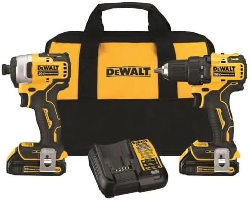 DEWALT ATOMIC 20V MAX* Cordless Drill Combo Kit, Compact (DCK278C2) - Image 1