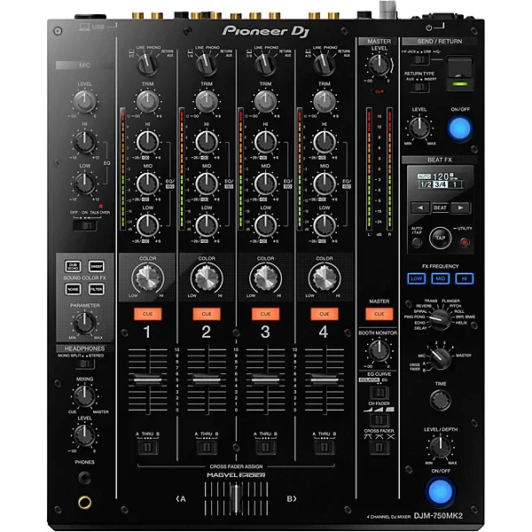 Pioneer DJ DJM-750MK2 4-Channels DJ Mixer With Effects and rekordboxs - Image 1