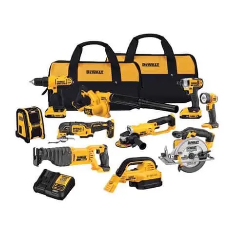 20-Volt MAX Lithium-Ion Cordless 7-Tool Combo Kit with 2.0 Ah Battery, 5.0 Ah Battery and Charger - Image 1