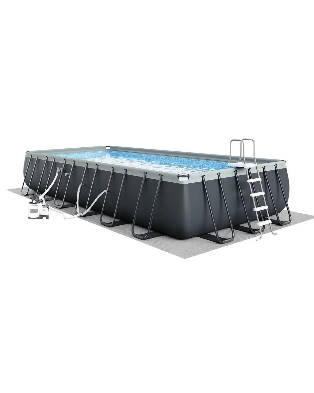 Intex Ultra Frame Rectangular Above Ground Swimming Pool Sets - Image 1