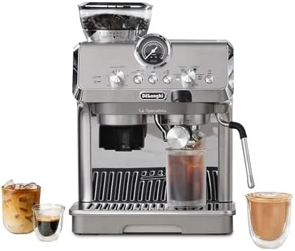 De’Longhi La Specialista Arte Evo Espresso Machine – Compact Cold Brew Coffee Maker with Grinder, Milk Steam Wand/Frother & Tamping Tools – Home Barista Kit for Lattes, Cappuccinos, Iced Coffees - Image 1