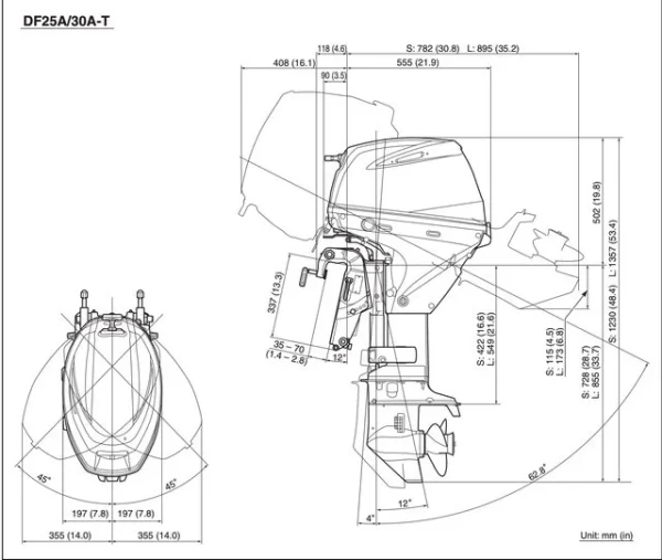 Suzuki 30 HP Outboard Motor DF30ATLW5 - Image 2