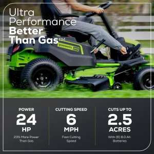 Greenworks 60V 42″ Cordless Battery CrossoverT Riding Lawn Mowers. - Image 3