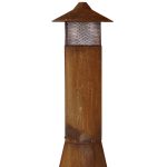 Sunnydaze 70″ Rust Patina Finish Steel Wood-Burning Chiminea with Spark Screen - Image 15