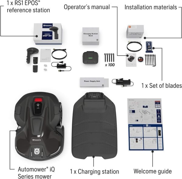 Husqvarna 440iQ Robotic Lawn Mower, 2 Acre, Wire-Free, Charging Station - Image 38