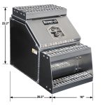Buyers Products 28-in x 24-in x 19-in Smooth Aluminum Step Box Truck Tool Box 1705285 - Image 2