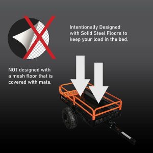 Impact Implements 1500 lb Utility Cargo Trailer with Pivot Dump for ATV, UTV, and Lawn Tractor - Image 2