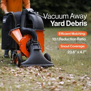 SuperHandy 7HP Gas Leaf Vacuum & Wood Chipper, 10:1 Mulch, 6-Bushel Bag - Image 6