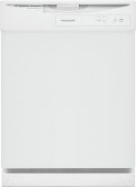 Frigidaire FDPC4221AW 24″ Built-In Dishwasher, Front Control, White