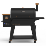 Pit Boss Pellet Smoker, Savannah 1500 Square Inch Wood Fired Pellet Grill, Onyx Series