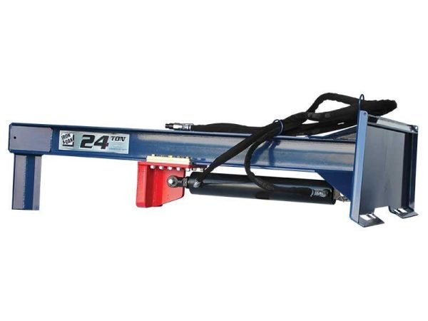 24 Ton Iron & Oak Upside Down Skid Steer Log Splitter Attachment (SMH2419) - Image 8