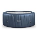 Wave Atlantic 6 Person Round Inflatable Hot Tub, Navy