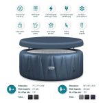 Wave Atlantic 4-Person Round inflatable Hot Tub with integrated Heater and Aquajet Massage System - Image 7