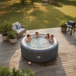 Wave Atlantic 4-Person Round inflatable Hot Tub with integrated Heater and Aquajet Massage System - Image 3