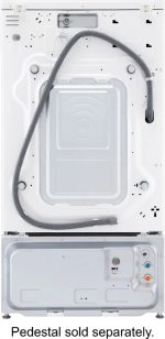 LG – 5.0 Cu. Ft. High-Efficiency Stackable Smart Front Load Washer with Steam and Built-In Intelligence – White - Image 2