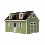 Hampton 12 ft. W x 16 ft. D Wood Storage Shed Kit with Floor (192 Sq. ft.) Installtion Included - Image 6