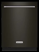 KitchenAid – Top Control Built-In Dishwasher with Stainless Steel Tub, FreeFlex Third Rack, 44dBA – Black stainless steel