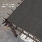 16×12 ashford traditional steel pergola with sail shade soft canopy - Image 11