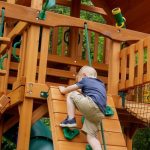 Treasure Trove II Swing Set /Tongue and Groove Wood Roof - Image 5