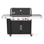 Nexgrill 4-Burner Propane GAS Grill in Black with Side Burner and Stainless Steel Main Lid