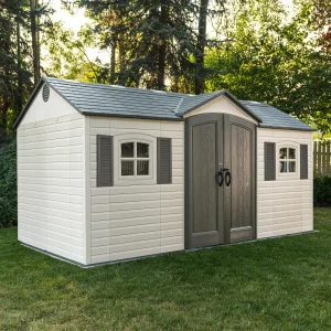 Lifetime 15′ x 8′ Outdoor Storage Sheds - Image 3
